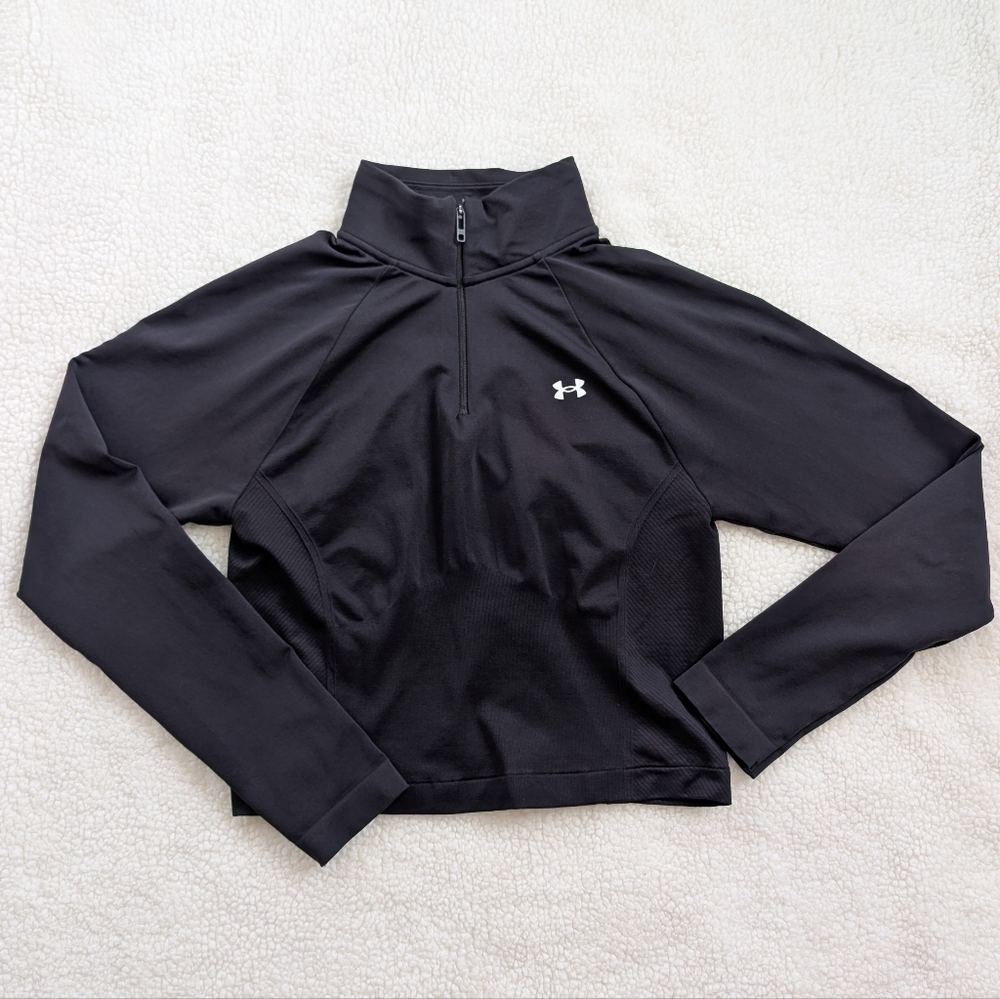 LIKE NEW under armour vanish seamless 1/4 Zip Crop long sleeve top